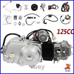 125CC 3-Speeds Semi Auto Engine Motor Kit with Reverse For ATV Quad Bike Go Kart