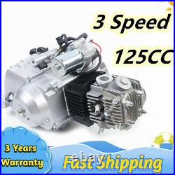 125CC 4-Speed Semi Auto Engine Motor Kit with Reverse Fits ATV Quad Bike Go Kart