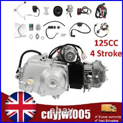 125CC Semi Auto Engine Motor Kit 3-Speeds with Reverse For ATV Go Kart Quad Bike