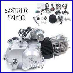 125cc 4 Stroke Electric Start Engine Motor Kit Semi Auto for ATV Quad Dirt Bike