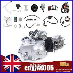 125cc 4-Stroke Semi Auto Engine Motor Kit with Reverse For Pit Buggy Quad Bike ATV