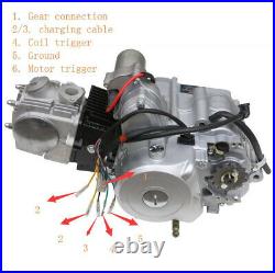 125cc ATV Engine Motor Kit Semi Auto Reverse for TRX70 Redcat 50cc 110cc Quad