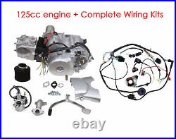 125cc ATV Semi Auto Engine Motor Wire Kit Electric Start Quad Bike 50cc-110cc 90
