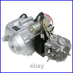 125cc Electric Start Semi Auto Engine Motor 3+1 Exhaust Kit For ATV Quad Buggy