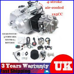 125cc Engine Motor 4-Stroke Air-Cooled Engine Motor With Pipe Kit for ATV TRX125