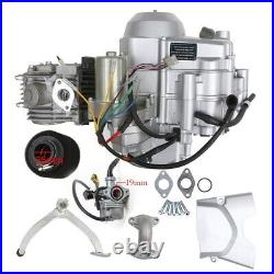 125cc Semi Auto Engine Motor Kit Wiring Electric Start Fo 70 110CC Quad Bike ATV