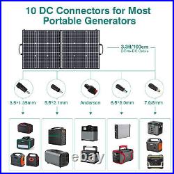 166Wh Portable Power Station Solar Generator kit 100W Foldable Solar Panel Pack