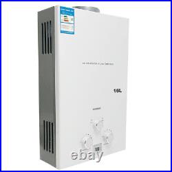 16L LPG Propane Gas Tankless Water Heater Instant Hot Water Boiler with Shower Kit
