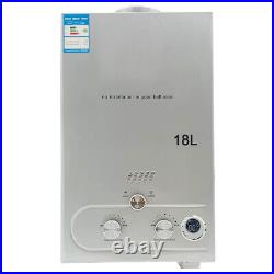 18L 36KW LPG Propane Gas Tankless Hot Water Heater with Shower Kit 4.8GPM