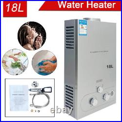 18L Propane Gas Water Heater LPG Tankless Instant Hot Water Heater with Shower Kit