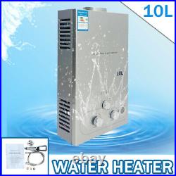 20KW 10L Propane Gas Instant Water Heater LPG Tankless Boiler Heater& Shower Kit