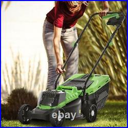 40V Cordless Brushless Lawn Mower Kit 2Battery Powered Rotary Electric Lawnmower