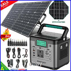 518Wh Portable Power Station Solar Generator kit 100W Foldable Solar Panel Pack