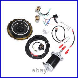 66M 85550 10 Electric Start Motor Flywheel Kit for Outboard Engines