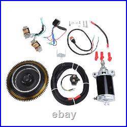 66M 85550 10 Electric Start Motor Flywheel Kit for Outboard Engines