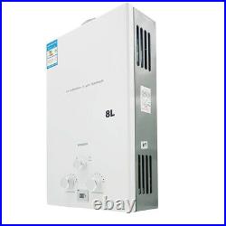 8L 16KW LPG Gas Instant Water Heater Propane Tankless Water Heater with Shower Kit