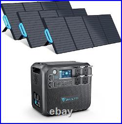 BLUETTI AC200MAX Power Station 3200W Solar Panel Kit Charge Waterproof Home RV