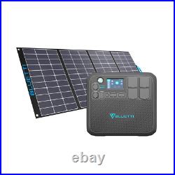 BLUETTI AC200MAX and PV350 Solar Panel Kit 2200W Power Station Generator Camping
