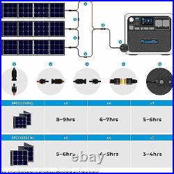 BLUETTI AC200P Power Station 2000W Battery 3pcs 120W Solar Panel Kit Campervan