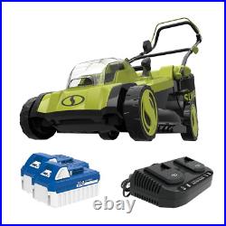Cordless Electric Walk Behind Push Lawn Mower Kit with17 in. 48-Volt iON+ 2 x 4