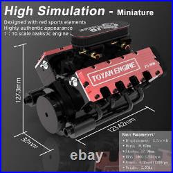 Eight Cylinder 4 Stroke Nitro Engine Model For RC Car And Boat Water-cooled