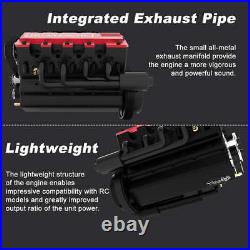 Eight Cylinder 4 Stroke Nitro Engine Model For RC Car And Boat Water-cooled