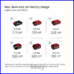 Einhell Cordless Lawnmower 47cm Self Propelled 36V Mower With Batteries GP-CM 36