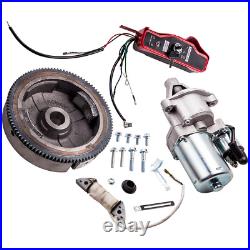 Electric Start Kit Engine Ignition Switch FlyWheel For Honda GX390 13HP GX340