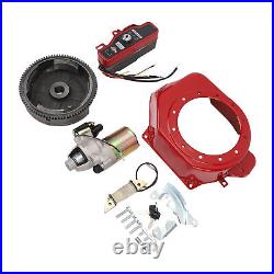 Electric Start Kit Enhanced Performance Starter Motor Ignition Flywheel Cover