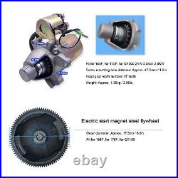 Electric Start Kit Enhanced Performance Starter Motor Ignition Flywheel Cover