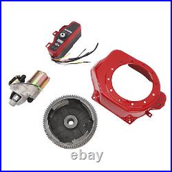 Electric Start Kit Enhanced Performance Starter Motor Ignition Flywheel Cover