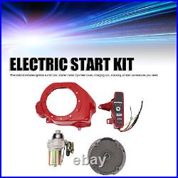 Electric Start Kit Enhanced Performance Starter Motor Ignition Flywheel Cover