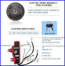 Electric Start Kit Flywheel Starter Key Motor Ingnition For Honda Gx160 Gx200