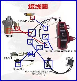 Electric Start Kit Flywheel Starter Key Motor Ingnition For Honda Gx160 Gx200