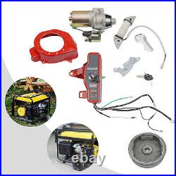 Electric Start Kit Starter Flywheel Switch 6.5 HP Engine For Honda GX160 GX200