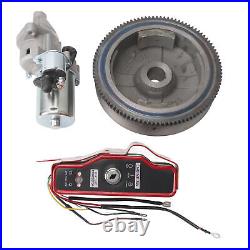 Engine Electric Start Kit Flywheel Stable Electric Start Motor Switch Box With