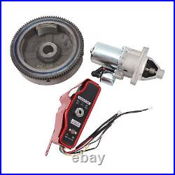 Engine Electric Start Kit Flywheel Stable Electric Start Motor Switch Box With