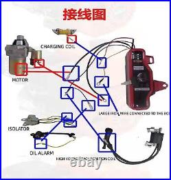 For HONDA GX160 5.5HP ELECTRIC START KIT STARTER MOTOR FLYWHEEL ON/OFF SWITCH