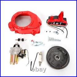 For Honda GX160 GX200 Flywheel Kit Electric Start Kit Starter Ignition Fan Cover