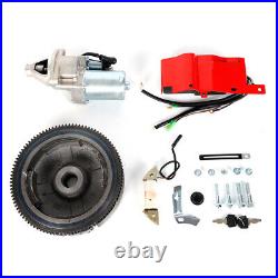 For Honda GX390 13HP Electric Start Kit Flywheel Starter Motor with Ring Gear