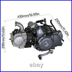 For Honda Lifan 125cc Semi Auto Engine Motor Kit Electric/Kick Start 4-stroke US