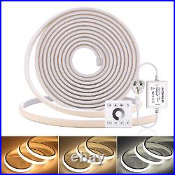 High Density COB LED Strip Waterproof Flexible Dimmable Light APP Control 220V