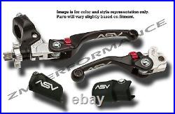 Honda Trx450er Electric Start 06 15 F4 Asv Clutch And Brake Levers Black Kit