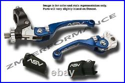 Honda Trx450er Electric Start 06 15 F4 Asv Clutch And Brake Levers Blue Kit