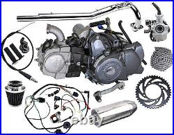 Lifan 125cc Engine Motor Kit Semi Auto Kick& Electric Start For Honda Trail CT70