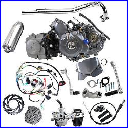 Lifan 125cc Semi Auto Engine Motor Kit Pit Bike CT70 CT90 CT110 Z50 SL90 CRF50