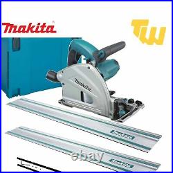Makita SP6000J1 240v Plunge Saw Kit 165mm with 1.5m Rails Makpac Case Soft Start