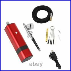 Mini Airbrush Compressor Kit Auto Start Stop Portable Cordless Personal Pump