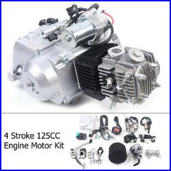New 125cc 4 Stroke Electric Start Engine Motor Kit For Pit Dirt Bike ATV Quad