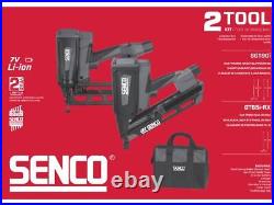 SENCO 4VS7021N1 7.2V 2x2.5Ah First Fix/Brad Gas Nail Gun Twin Kit With Battery